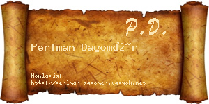 Perlman Dagomér névjegykártya